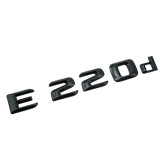 Emblema E 220d Negru, pentru spate portbagaj Mercedes, Mercedes-benz