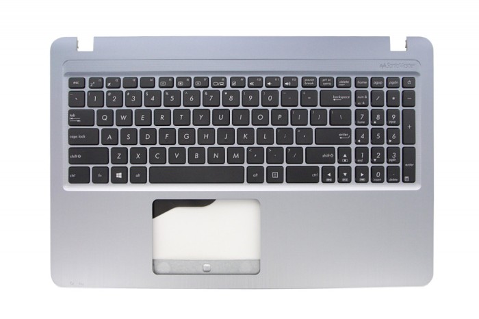 Carcasa superioara cu tastatura palmrest Laptop, Asus, K543BA, K543UA, argintie, layout US