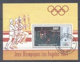 Haute Volta 1984 Sport, Olympics, perf.sheet, used AG.035, Stampilat