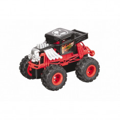 Masinuta Mondo Hot Wheels Monster Trucks Bone, telecomanda, 2.4 Ghz, varsta 3 ani+, plastic, Rosu