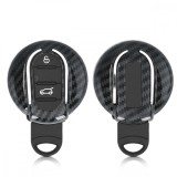 Husa Cheie Auto pentru Mini Cooper - 3 Butoane, Plastic, Negru, 49073.01, Kwmobile