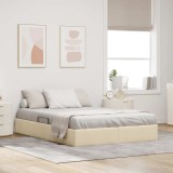 Cumpara ieftin Cadru de pat otoman cu depozitare Creme 140 x 200 cm tesatura