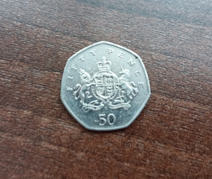 M3 C50 - Moneda foarte veche - Anglia - fifty pence omagiala - 2013