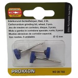 Set biaxuri din corindon in forma de disc de Micromot Proxxon 28783, O13mm, 3 bucati