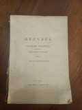 Carte rară matematică 1941 &ndash; Ouevres de Georges Titeica &ndash; Academia Rom&acirc;nă - Dimitrie Pompeiu