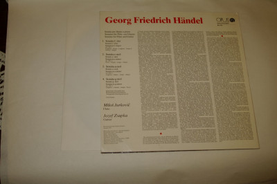 G. F. Handel - Sonatas for flute and guitar - Opus - 1976 - vinil foto