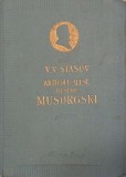 Musorgski - V. V. Stasov, carte anticariat, stare buna/foarte buna