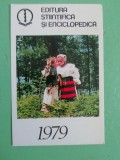 C9 12 - 1979 - Calendar de buzunar - reclama Editura Enciclopedica