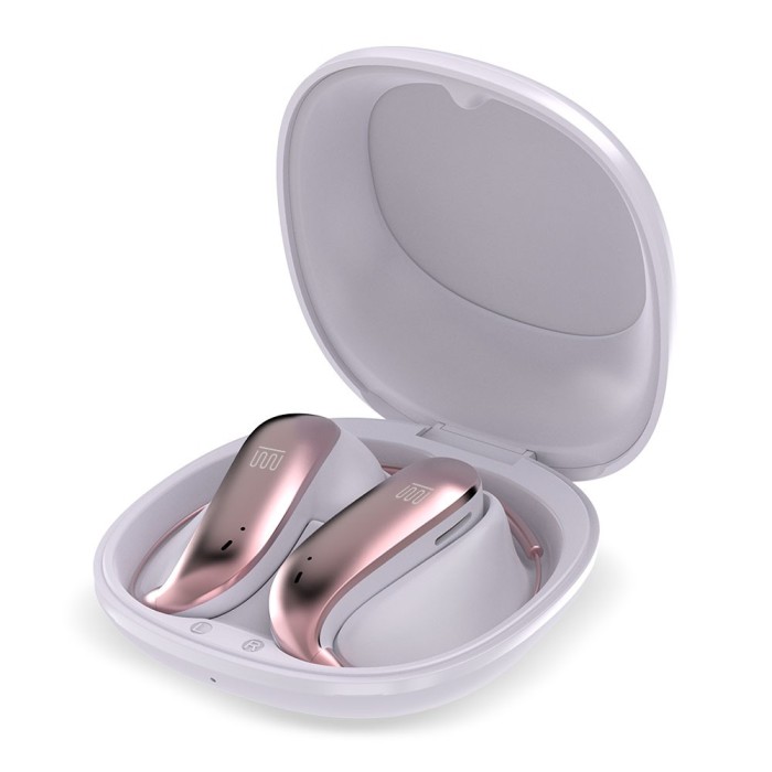 Casti wireless TWS cu ear-hook ElectroMures EM E2, Violet