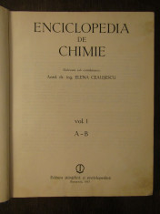 ENCICLOPEDIA DE CHIMIE VOL. I, A-B foto