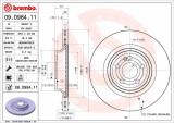 BREMBO 09.D984.11 PRIME LINE - UV Coated Disc frana