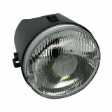 Far complet moped Piaggio Si Mix (96) 2T AC 50cc &ndash; 2 pozitii - culoare carcasa far: gri inchis