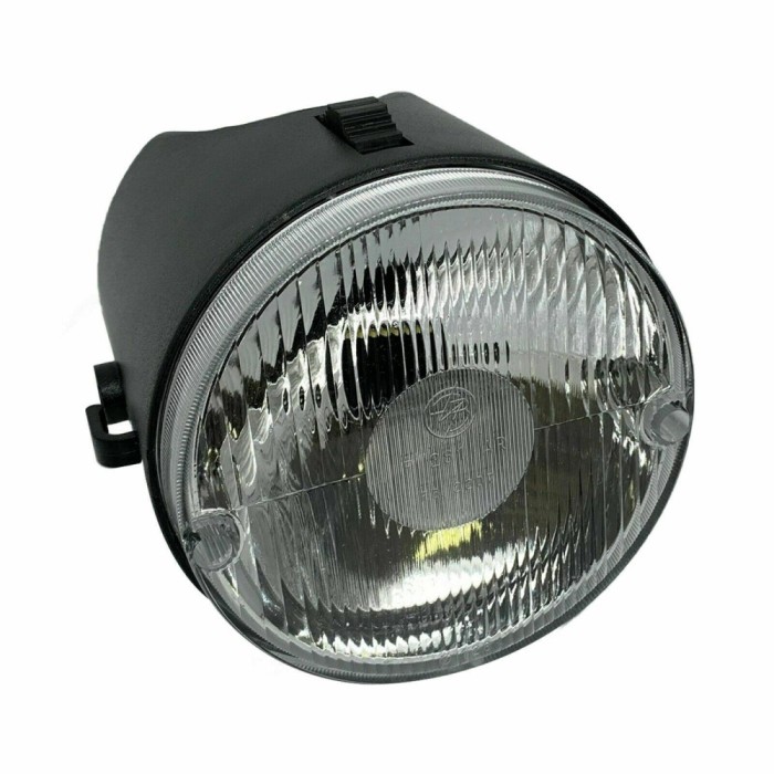 Far complet moped Piaggio Si Mix (96) 2T AC 50cc &ndash; 2 pozitii - culoare carcasa far: gri inchis