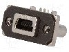 Conector USB B mini, in&amp;#351;urubare, pentru PCB, pt. montare pe panou, AMPHENOL - MUSB-B151-34