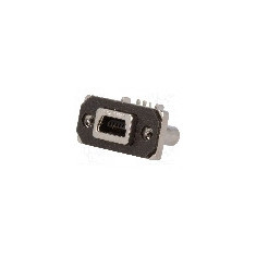 Conector USB B mini, in&#351;urubare, pentru PCB, pt. montare pe panou, AMPHENOL - MUSB-B151-34