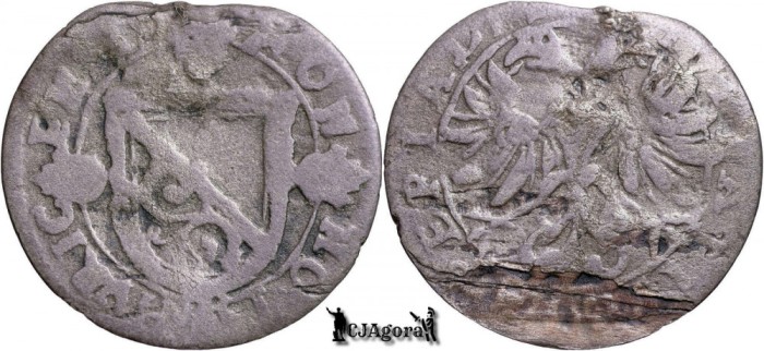 1634, 1 Schilling - Orașul Z&uuml;rich - Z&uuml;rich - Confederația Elvețiană | KM 12