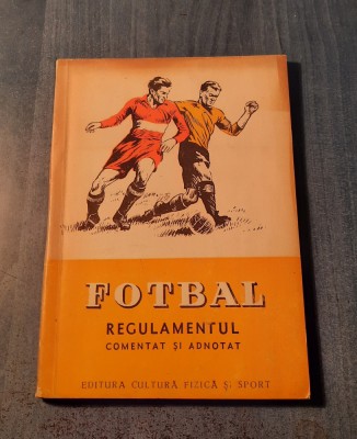 Fotbal regulamentul comentat si adnotat Petre Krone Stafan Alexandriu foto