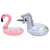 Colac Gonflabil Copii 70cm cu M&acirc;nere și Suport Șezut - Unicorn/Flamingo - Piscina/Mare - 1-5 Ani