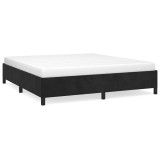 Cumpara ieftin Cadru de pat fara saltea, negru, 180x200 cm, catifea