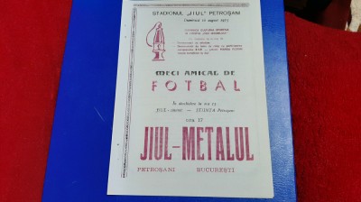 program Jiul - Metalul Buc. foto