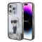 Husa Karl Lagerfeld iPhone 15 Pro Max Hardcase Liquid Glitter, Ikonik, transparent, KLHCP15XLKKNSK