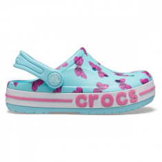 Saboti Crocs Kids&#039; Bayaband Seasonal Printed Clog Albastru deschis - Ice Blue