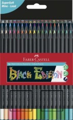 Creioane colorate, 36 culori, Black edition, Faber-castell foto
