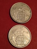 Lot 2 monede Spania: 5 pesetas 1957 (73) + (74) , [poze]. Discount conform descriere [10 - 20 %. Vezi descrierea.].