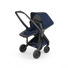 Carucior Greentom Reversible 100% Ecologic Black Blue foto