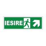 Indicator evacuare IEȘIRE cu săgeată dreapta sus