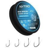 Carlige Legate NYTRO Big Bream Quick Stop NTO-1 Hooks to Nylon 50cm, 0.19mm, 6.2lbs/2.80kg, Nr.10, 8buc/tam