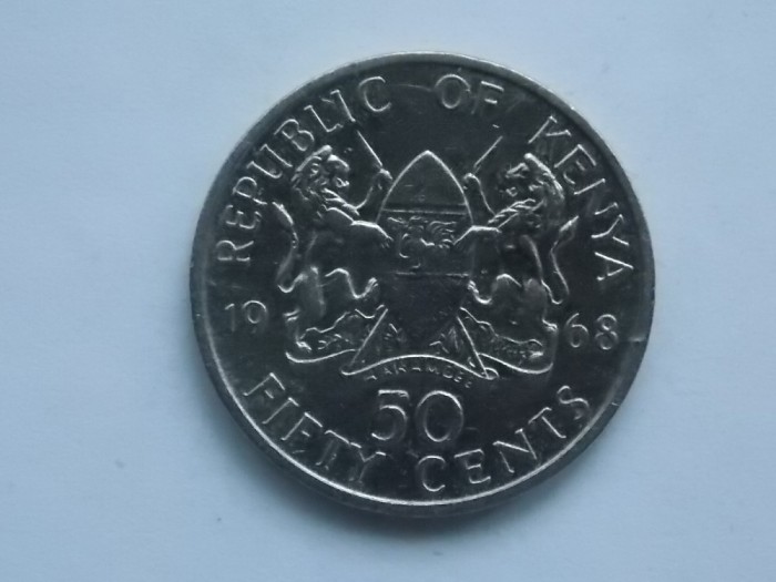50 cents 1968 Kenya