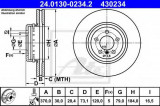 Disc frana BMW Seria 4 Gran Coupe (F36) (2014 - 2016) ATE 24.0130-0234.2