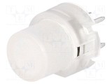 Comutator tastatură HIGHLY ELECTRIC Poz: 2 SPST-NO 0,01A/35VDC cu LED incolor