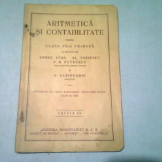 ARITMETICA SI CONTABILITATE PENTRU CLASA A VII-A PRIMARA- CONST. STAN, AL. VOINESCU, P.R. PETRESCU, V. SCRIPCARIU