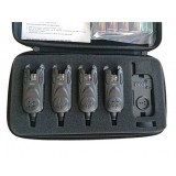 Set 4 avertizori pescuit cu statie Wind Blade 4 culori D2W