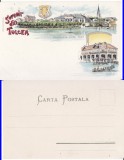 Tulcea - litografie-inundatiile 1897- RRR