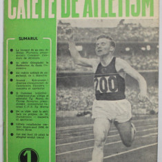 CAIETE DE ATLETISM , REVISTA , ANUL II , NR. 1 , 1957