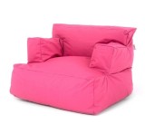 Fotoliu Big Bean Bag, textil umplut cu perle polistiren, roz, 80 x 80 x 70 cm