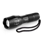 Cumpara ieftin Lanterna tactica LED JustZen SL119 din aluminiu Ultra-Bright profesionala focus ajustabil rezistenta la apa 1200 lumeni 5 moduri lumina negru