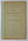 Istoria literaturii latine, Teodorescu G. Dem, Bucuresti 1894