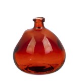 Cumpara ieftin Vaza flori sticla rosie Loopy &Oslash;20x23h