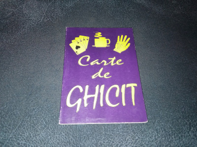 CARTE DE GHICIT 1997 foto