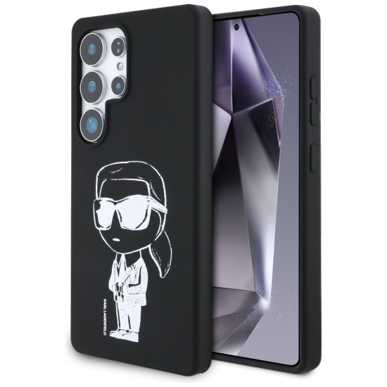 Husa pentru Samsung Galaxy S25 Ultra - Karl Lagerfeld Silicone Graffiti MagSafe (KLHMS25LPNYKGRTK) - Ikonik