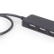 HUB extern GEMBIRD, porturi USB: USB 2.0 x 4, conectare prin USB, cablu 0,30 m, negru, &quot;UHB-U2P4-06&quot; (timbru verde 0.8 lei) - 8716309124713