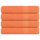 VidaXL Prosoape pentru saună 4 buc Portocaliu 360 g/m&sup2; 100% bumbac