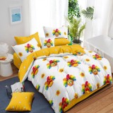 Cumpara ieftin Lenjerie pat dublu,bumbac finet,6 piese,cearceaf normal 220x240cm, cearceaf pilota 200x220cm, 2 fete de perna 50x70, 2 fete de perna 70x70-M122
