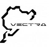 Sticker auto Vectra on Nurburgring, 15 x 15 cm, Palmonix
