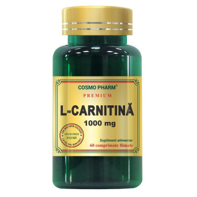 L-Carnitina 1000 miligrame 60 tablete Cosmo Pharm foto