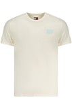 Cumpara ieftin Tommy Jeans Tricou barbati, cu mini imprimeu, Slim Fit, Bej, S